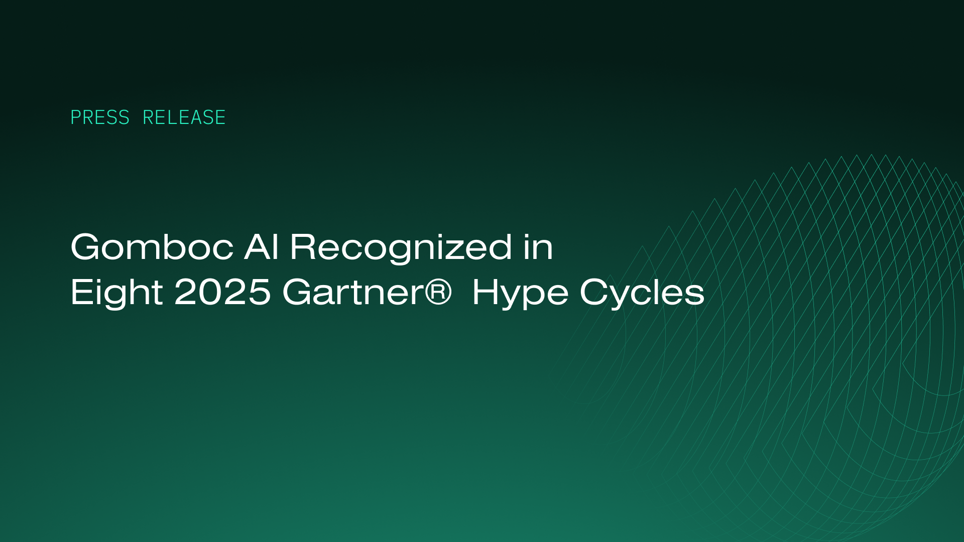 Gomboc Recognized in Eight Gartner® Hype Cycles 